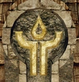 Innos' symbol on one of his temples in Myrtana