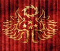 The symbol of King Rhobar II. with Innos' symbol as part of it